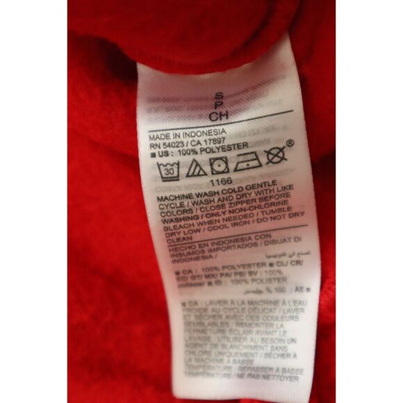 Old Navy 723210 Women's Sz Small Red Oversized Full Zip Sherpa Jacket - Picture 4 of 5